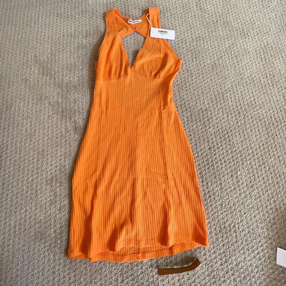 Reformation Coco Tangerine dress new with tags